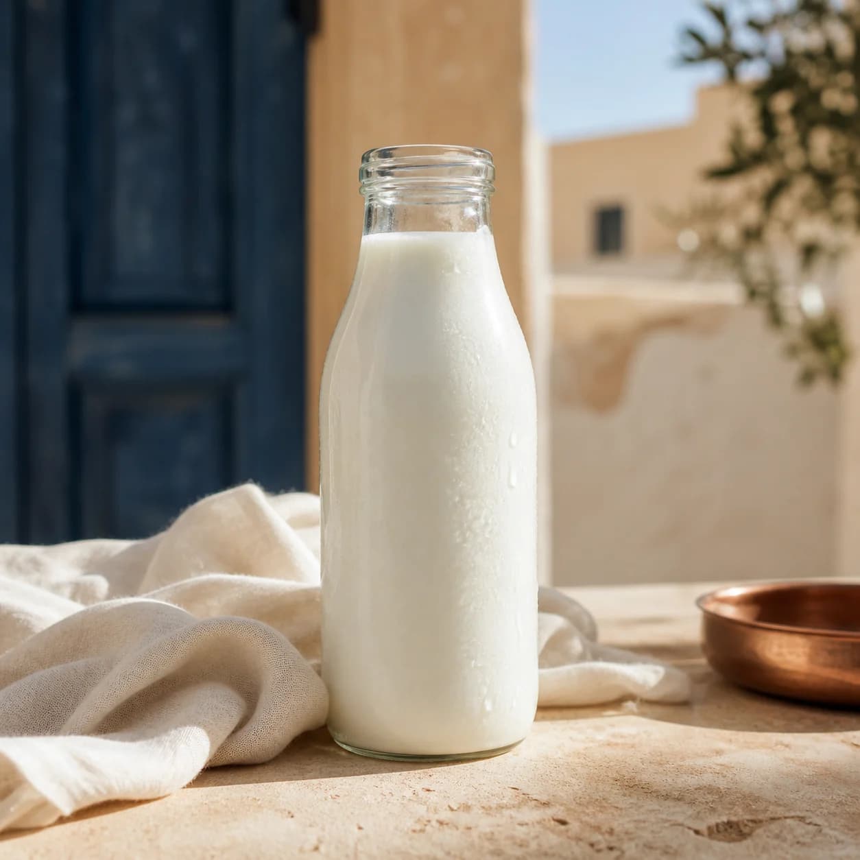 حليب ماعز مبستر طازج